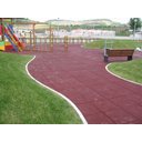 Ver imagem 1 de Piso De Borracha 20mm Colorido Emborrachado Academia Crossfit Playground 50x50 CM 1 AGL Play Vermelh