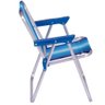 Cadeira de Praia Infantil Alta Alumínio Mor Azul - 2