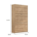 Ver imagem 2 de Sapateira Organizadora 3 Portas Basculante - Teka Madrid