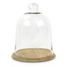 Cúpula de Vidro com Base em Madeira G - 1