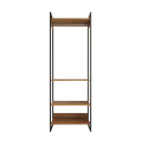 Ver imagem 2 de Modulo Closet Industrial Cabideiro Ferro Preto Amêndoa