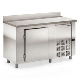 Balcão de Encosto com 1 Porta sem Pia Gbfe150 Gelopar Balcão 347 Litros Inox 220v