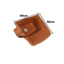 Ver imagem 1 de Tanque Plástico Válvula 24L Caramelo - Metasul