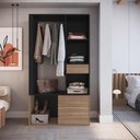 Ver imagem 2 de Guarda Roupa Closet 183x100cm Preto Montana Proddy