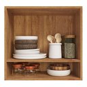 Ver imagem 6 de Armário Aéreo Islândia 60cm 2 Portas MDF-MDP Porta de Bater Amadeirado