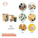 Ver imagem 5 de Potes de Vidro P/ Mantimentos C/ Tampa Bambu Oikos - 7 Pçs