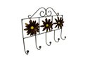 Ver imagem 1 de Cabide com Flor Artesanal Rústico Decorativo de Ferro para Quarto de Parede Libertas Rosas Artesanat
