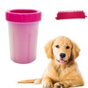 Ver imagem 2 de Copo Limpa Patas Para Pet - Rosa