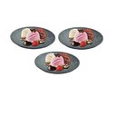 Ver imagem 2 de Kit 3 Pratos Raso Redondo Pedra Sabão Sobremesa e Bolos 18cm
