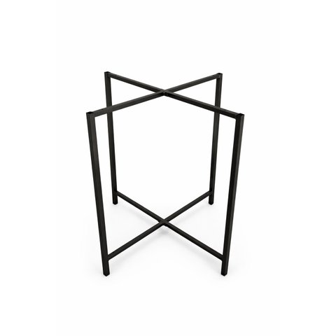 Base Pé de Mesa Aço Estrela Preta Reforçada Alta Resistência Suporta até 50kg