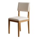 Ver imagem 3 de Kit 4 Cadeiras para Sala de Jantar Pés Madeira Maciça Carol Bege/Cinamomo/Veludo Palha