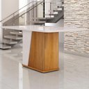 Ver imagem 5 de Mesa de Jantar Harmonia 6 Lugares com Tampo de Vidro Naturale/Off White