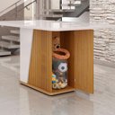 Ver imagem 3 de Mesa de Jantar Harmonia 6 Lugares com Tampo de Vidro Naturale/Off White