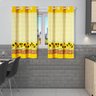 Cortina Cozinha para Janela de 1,50m x 1,30m Sobre Pia - Girassol - 2