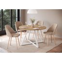 Ver imagem 4 de Mesa de Jantar Redonda com 4 Lugares 110cm Concept Móvel na Caixa