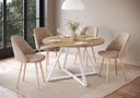 Ver imagem 4 de Mesa de Jantar Redonda com 4 Lugares 110cm Concept Móvel na Caixa