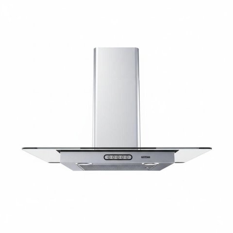 Coifa de Parede 75cm Vidro Reto Duto Slim Fogatti Inox 220v