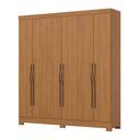 Ver imagem 4 de Guarda Roupa Roupeiro Casal Leonard B368 Briz 6 Portas 2 Gavetas Cinamomo Henn