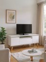 Ver imagem 1 de Rack para TV 150cm MDF Dallas On Móveis:Branco BP