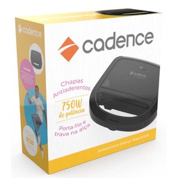 Sanduicheira Toast e Grill Cadence, Preto - 220 Volts - 8