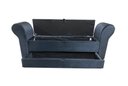 Ver imagem 4 de RECAMIER PUFF BAÚ SAPATEIRA COM BRAÇOS E GAVETA 1,58 CM PARA CAMA BOX QUEEN SIZE - PRETO