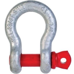Manilha 5/8" Curva com Pino Roscado Alloy Pesada