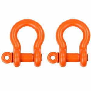 Manilha 3/4" Curva com Pino Roscado Alloy Pesada - Laranja