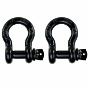 Manilha 3/4" Curva com Pino Roscado Alloy Pesada - Black