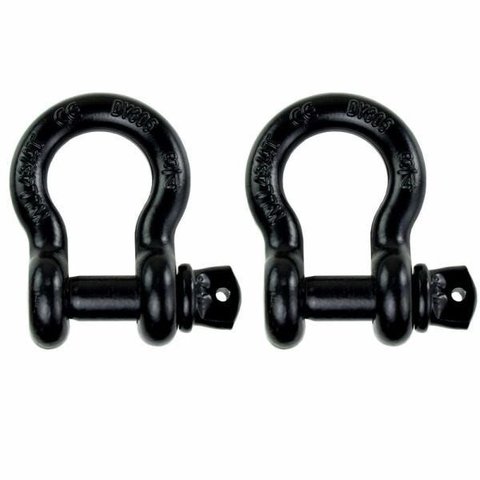 Manilha 3/4" Curva com Pino Roscado Alloy Pesada - Black