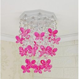 Lustre Infantil Decoração Quarto de Menina Bebê Borboletas - 4