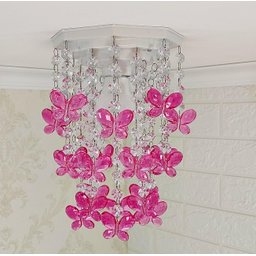 Lustre Infantil Decoração Quarto de Menina Bebê Borboletas - 9