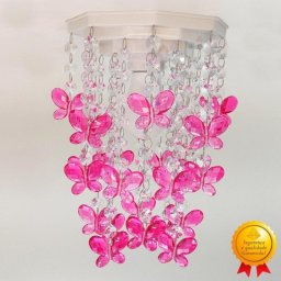 Lustre Infantil Decoração Quarto de Menina Bebê Borboletas - 5