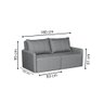 Sofá Cama Dubai Retratil e Reclinavel 3 Lugares em Linho Sofatec - 7