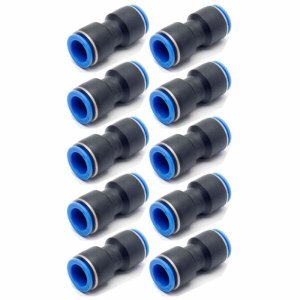 Conexão Pneumática Emenda Reta Push-In Mang. 12mm x 12mm