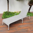 Ver imagem 7 de Kit 2 Espreguiçadeiras Catar para Jardim e Piscina - Branco