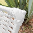 Ver imagem 3 de Kit 2 Espreguiçadeiras Catar para Jardim e Piscina - Branco