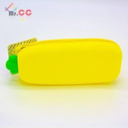 Estojo Material Escolar Abacaxi Silicone Perfumada + - 1
