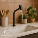 Ver imagem 4 de Torneira P/ Cuba Link 45° Alta Volante Quadrado Preto Fosco:preto/fosco