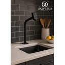 Ver mais imagens de Torneira P/ Cuba Link 45° Alta Volante Quadrado Preto Fosco:preto/fosco