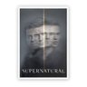 Quadro Decorativo A2 Supernatural Série Poster Moldura Branca Sam Dean Castiel QB42x60-210 - 1