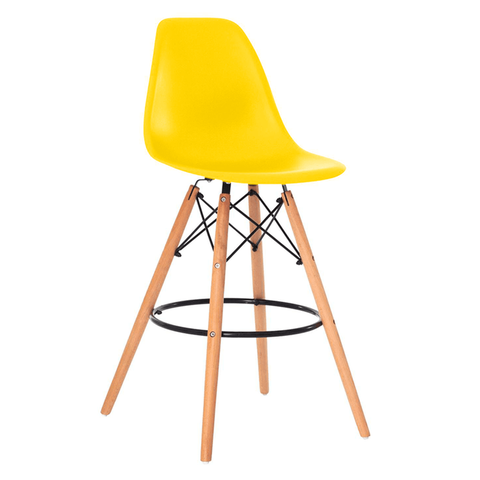 Banqueta Alta Charles Eames Eiffel 133bpp:amarelo/1 Amarelo