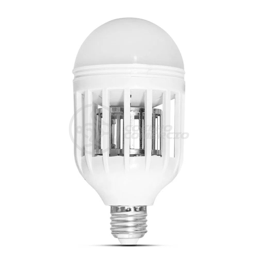 Lâmpada Luz LED Branco 15w Atrai Choque Mosquito Insetos Pernilongo Moscas - 5