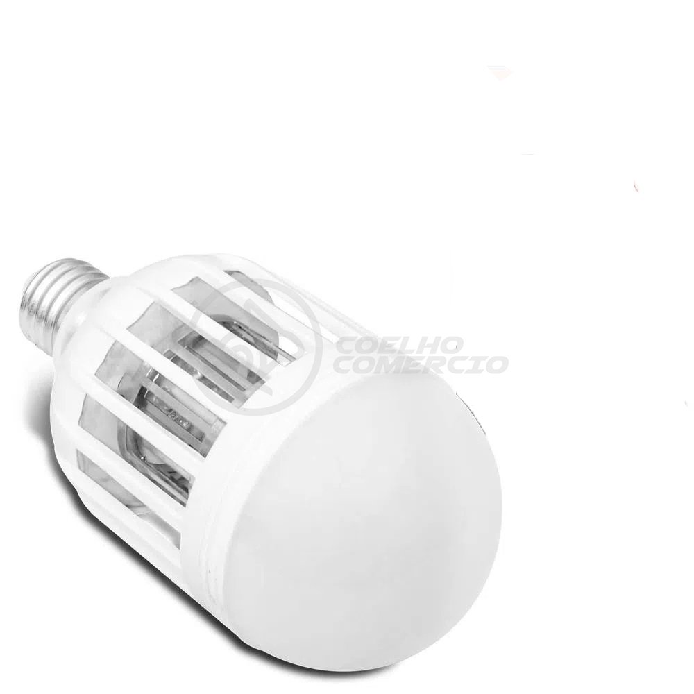 Lâmpada Luz LED Branco 15w Atrai Choque Mosquito Insetos Pernilongo Moscas - 4