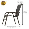 Cadeira Bela em Fibra sintética com UV Protection, para Área de Descanso, Jardim, Chácara - Pedra Fe - 2