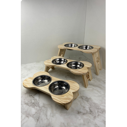 Comedouro Elevado Ergonômico – Osso - Médio 42x23x14 - 1