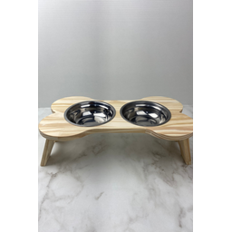 Comedouro Elevado Ergonômico – Osso - Médio 42x23x14 - 2