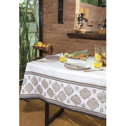 Toalha de Mesa Limpa Fácil Majur - 1,60 x 3,00 M - 1