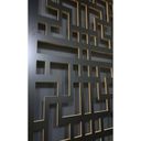Ver imagem 5 de Painel Vazado Divisória Mdf Shangai Preto - 0,60x2,40m