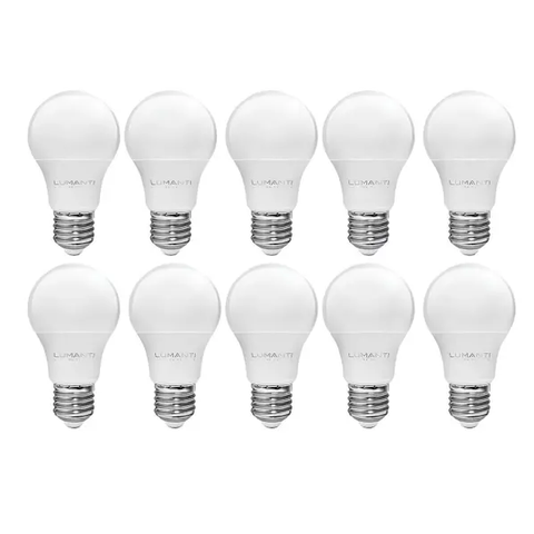 Kit 10 Lâmpadas Led 15w A60 6500k Bivolt E27 Lumanti – Branco Frio Econômico