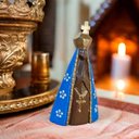 Ver imagem 2 de Imagem Nossa Senhora Aparecida em Madeira Entalhada a Mão Pequena